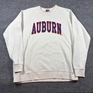 Chicka-d Sweatshirt Women's XL Auburn University Tigers Cream Fleece Raglan